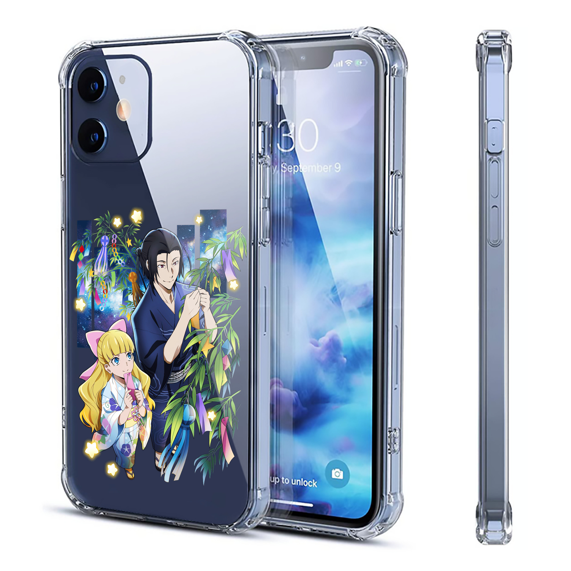 （画像用） 文豪ストレイドッグス Bungo Stray Dogs 【iPhone 12シリーズ対応】透明スマホケース（クリアソフトケース）